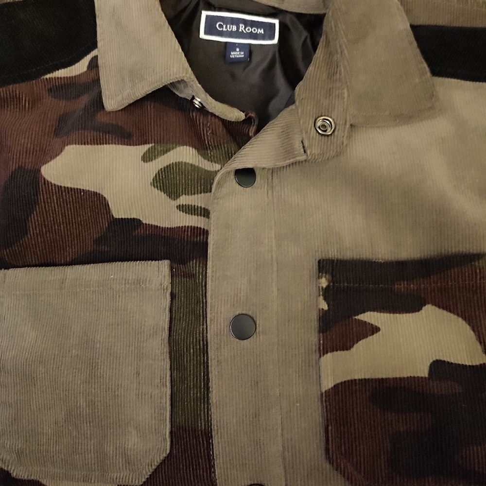 Corduroy Camo Unisex Shacket - Picture 3 of 7